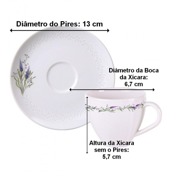 Xícara Para Café 100ml Lilla Porcelana Tramontina